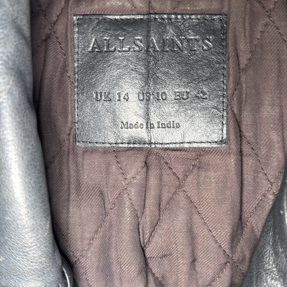 All Saints Leather Jacket - Picture 4 of 4